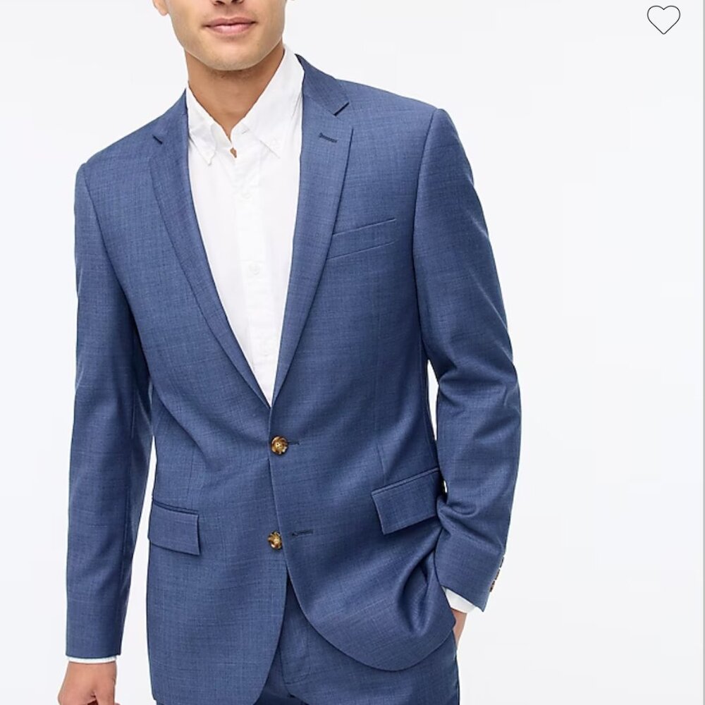 NWT J. Crew Factory Slim-fit Thompson worsted wool suit jacket 36R